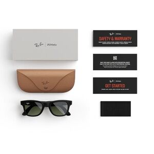 Ray-Ban Black Sunglasses with Brown Case